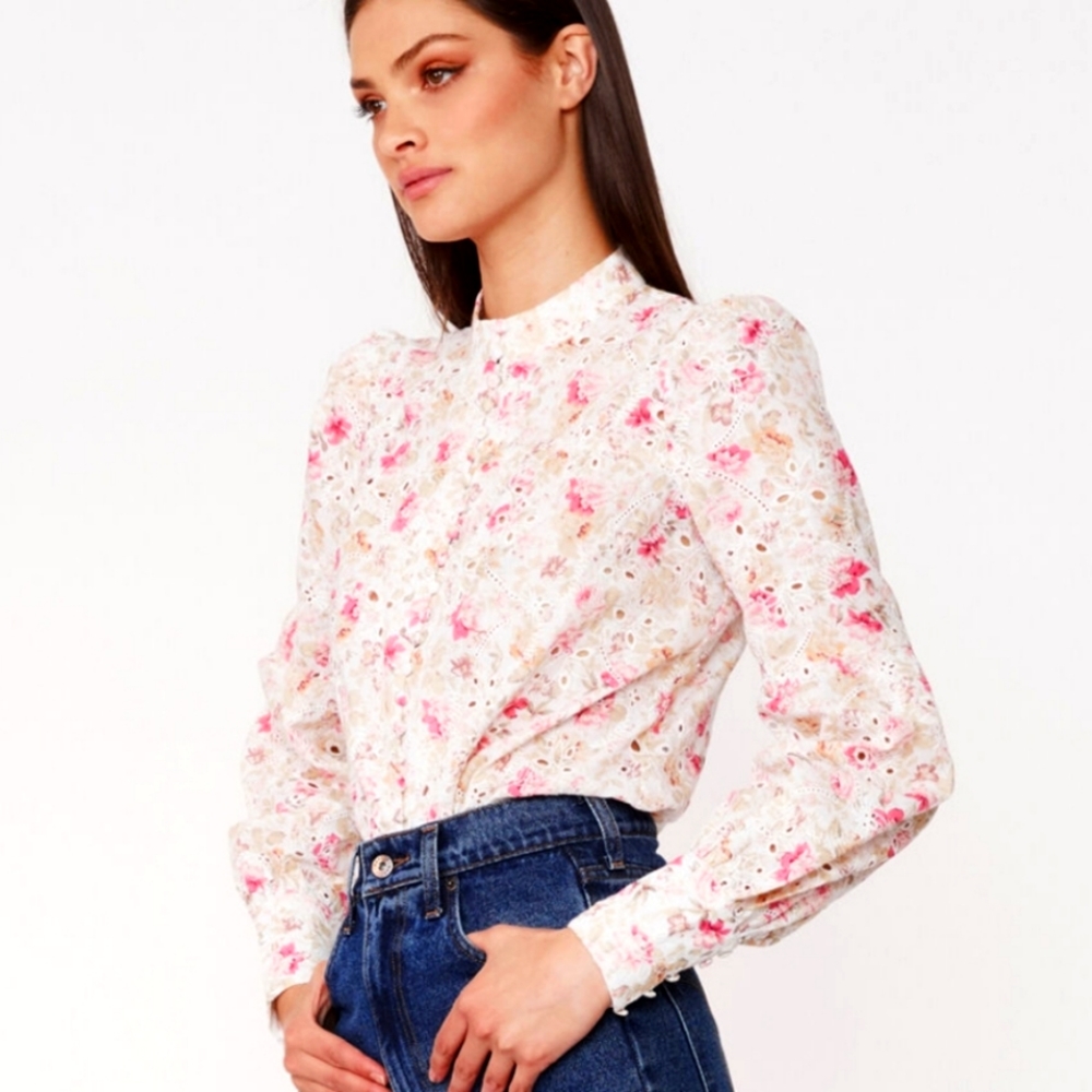 NWOT Bardot Hendry Floral Top In Vintage Floral